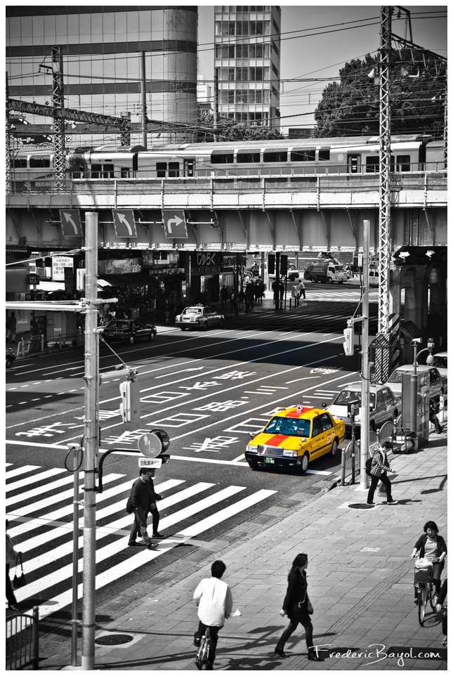 Yellow Sun Taxi, Tokyo, Japon